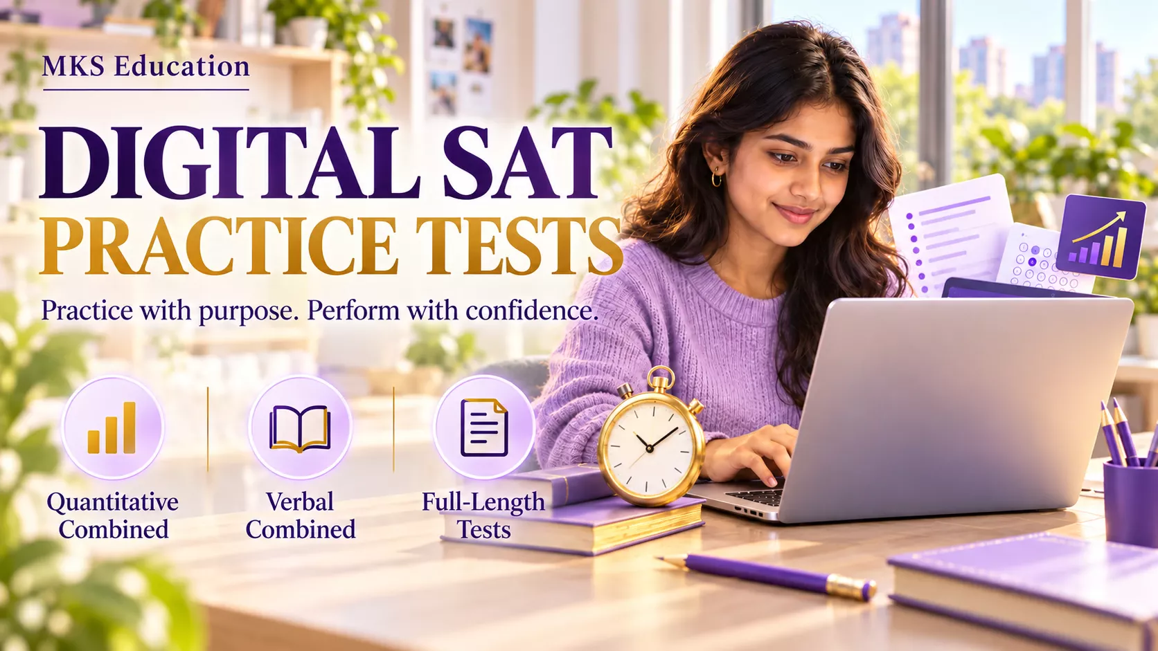Digital SAT Quantitative, Verbal and Full-Length Practice Tests